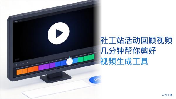 社工站活动回顾视频 AI视频生成工具叫Wan2.1（万象）